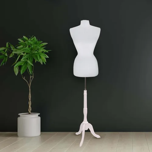 Miniatura 4 de SSWBasics Base de forma de modista de trípode de madera blanca