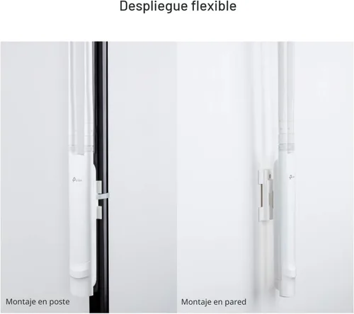 Miniatura 2 de TP-Link EAP110-Outdoor V3, punto de acceso WLAN N300 para exteriores, cobertura WiFi de hasta 200 metros, PoE pasivo con inyector PoE gratuito, SDN