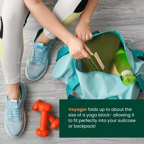 Miniatura 5 de JadeYoga Voyager Tapete de Yoga - Tapete de Yoga de Goma Ligero y Portátil - Tapete de Ejercicio Antideslizante para Mujeres y Hombres - Ideal