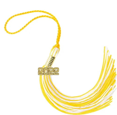 Miniatura 462 de Borla de graduación Aqua 2022, todos los colores escolares disponibles, fabricada en Estados Unidos