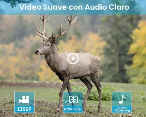 Miniatura 4 de GardePro Cámara E5S Trail (no celular, sin WiFi), foto de 64MP y video HD 1296P, disparador de 0.1s, visión nocturna sin brillo de 100 pies, cámara