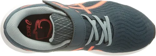 Miniatura 5 de ASICS Patriot 12 - Tenis de correr con cordones para niños de malla azulroja