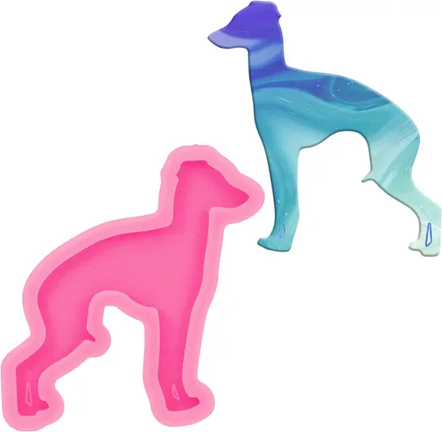 Miniatura 11 de Kit de 44 moldes de resina epoxi – 4 moldes de silicona con diferentes formas de perro con accesorios, moldes de fundición de resina epoxi, moldes