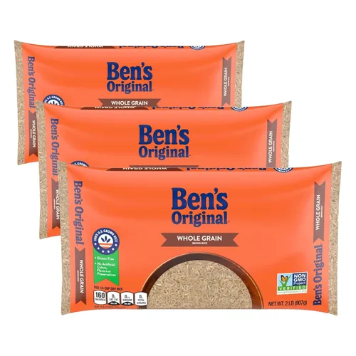 Miniatura 10 de BEN'S ORIGINAL Arroz integral de grano entero, bolsa de 2 lb