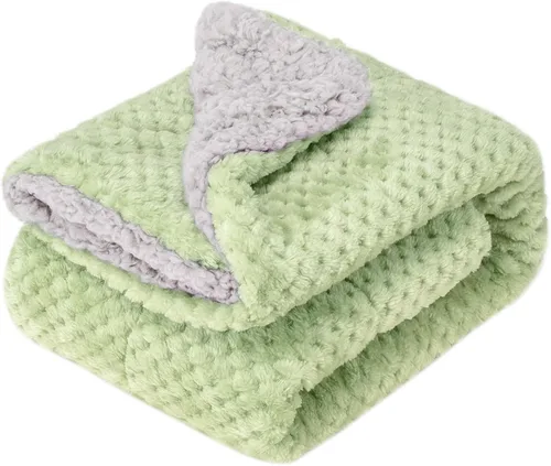Miniatura 16 de Manta o manta mullida para bebé, suave, cálida y acogedora manta de vellón coral para niños pequeños, bebés o recién nacidos, para cuna, cochecito