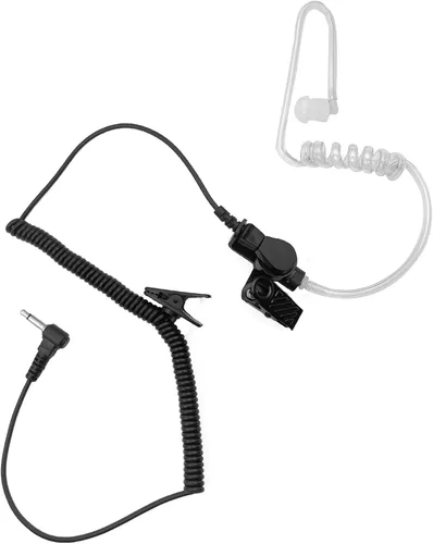 Miniatura 2 de HWAYO 0.138 in 1 pin escucha solo vigilancia acústico encubierto tubo de aire auricular de radio policía auriculares + auriculares de repuesto