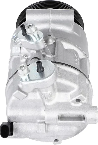 Miniatura 9 de Compresor de aire SCITOO para Audi A3 1.4L-2.0L, Q3-Q7, TT, TTS, Eos 2006-2018, 6SEU14C, Plata, Aleación de Aluminio, Polea de 10mm, Aceite PAG46