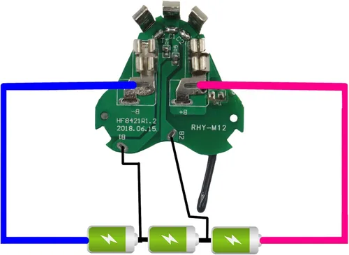 Miniatura 2 de 3ah Batería de iones de litio PCB Protección placa de circuito de protección de placa de circuito compatible con 48-11-2411 48-11-2401 48-11-2420
