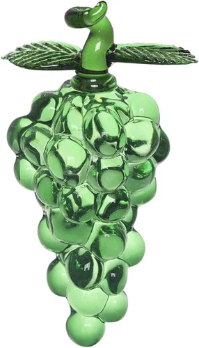 Miniatura 11 de JOONOR Adorno decorativo de estatua de uva de cristal morado, figura de cristal de fruta artificial, pisapapeles de mesa, adorno de cristal