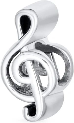 Miniatura 5 de Bling Jewelry Musician Pianist Keys Music Student Grand Piano Rock Star Electric Guitar Bead Charm For Women Teen Oxidized .925 Sterling Silver Fits