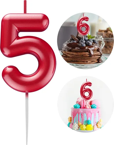 Miniatura 160 de Velas número 2 arcoíris con número 3D de feliz cumpleaños para decoración de fiesta de pastel de cumpleaños, suministros de celebración
