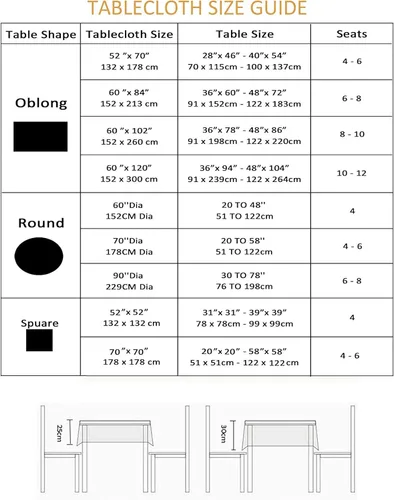 Miniatura 7 de EHouseHome - Mantel para interior y exterior, resistente al agua, tela de poliéster Babala