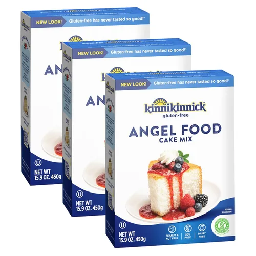 Miniatura 11 de Kinnikinnick - Mezcla de pastel de Angel Food - Mezcla de pastel sin gluten, apta para alérgicos - Cajas de 15.9 onzas - Paquete de 6