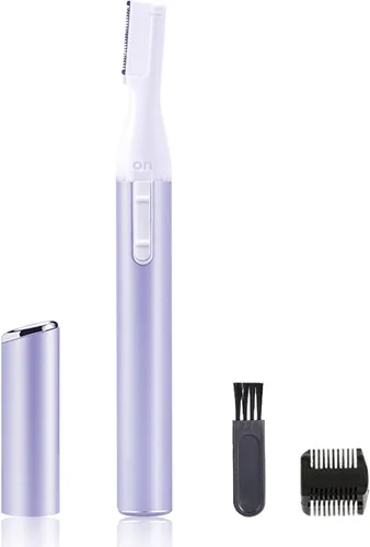Miniatura 8 de LAIKME Recortador eléctrico de cejas para mujeres, depilación facial para hombres, mini depiladora para bikini, removedor de cara, barbilla, Rosa
