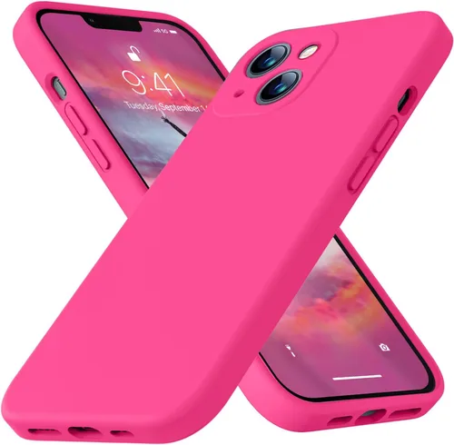 Miniatura 104 de Funda compatible con iPhone 13 de 6.1 pulgadas, de silicona líquida premium [forro de microfibra suave antiarañazos], goma de gel, protección Uva