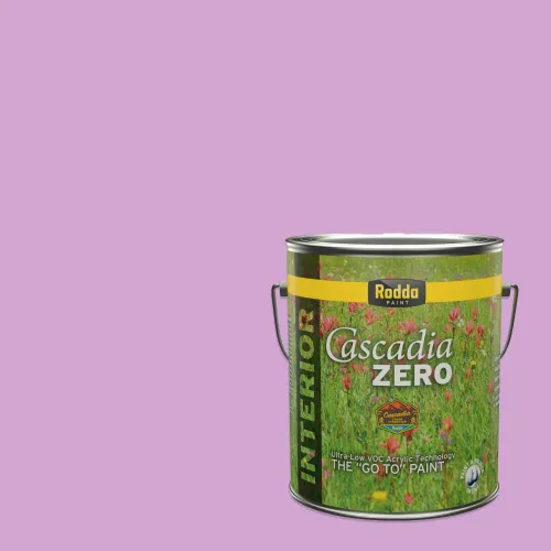 Miniatura 50 de Rodda Paint CASCADIA ZERO - Pintura plana e imprimación para interiores en uno, cuarto de galón, rosa Mullen