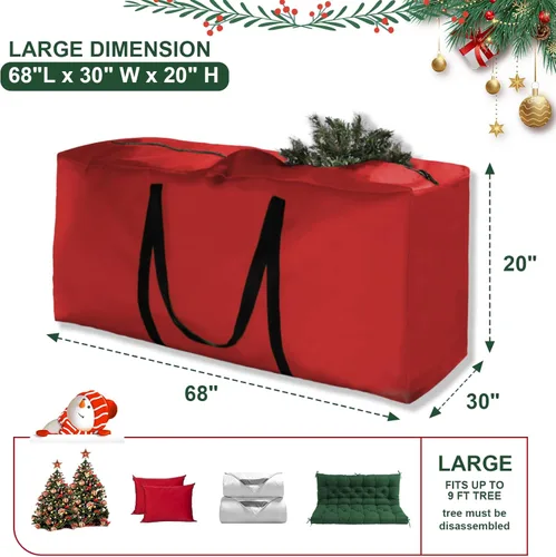 Miniatura 2 de Bolsa de almacenamiento para árbol de Navidad – Bolsas de almacenamiento para árboles artificiales desmontados