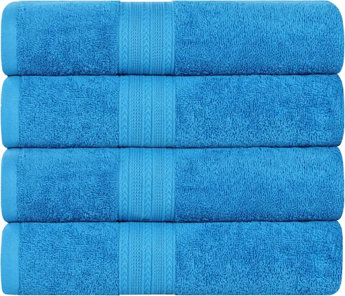 Miniatura 107 de Superior Juego de 6 toallas de mano de algodón ecológico, toallas pequeñas para spa, hotel, baño de invitados, cocina, secado rápido, suave