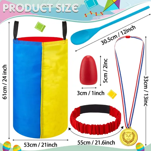 Miniatura 2 de Yunsailing 40 Pieces Potato Sack Race Bags Large Bags Lawn Outdoor Games Party Games for Kids School Adults Family Backyard Party Birthday Outside