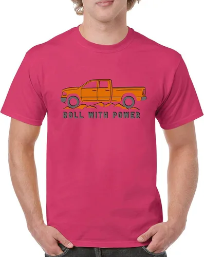 Miniatura 176 de Tee Hunt Camisetas gráficas y camisetas sin mangas para hombre Roll with Power Pickup Truck