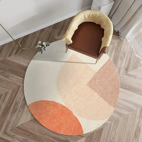 Contemporary Round Area Rugs Multiple Colors Circular Carpet for Living Room Bedroom Bedside Rugs Home Floor Decor Mat - 100cm 120cm 140cm 160cm