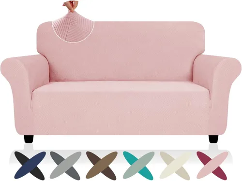 Miniatura 98 de ZNSAYOTX Funda súper elástica para silla (30"-47"), nuevas fundas de silla a rayas para sala de estar, aptas para perros y mascotas, protector
