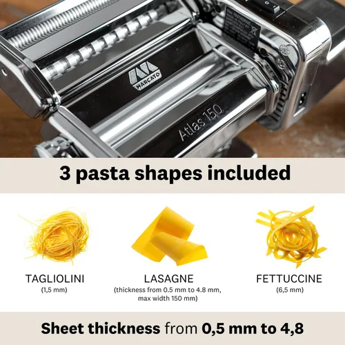 Miniatura 3 de Atlas máquina eléctrica para pastas, Plateado