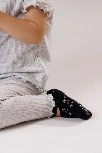 Miniatura 8 de Calcetines para caminar para bebés, caja de regalo, calcetines con pinzas antideslizantes antideslizantes 2 pares para niños y niñas de 6 a 24