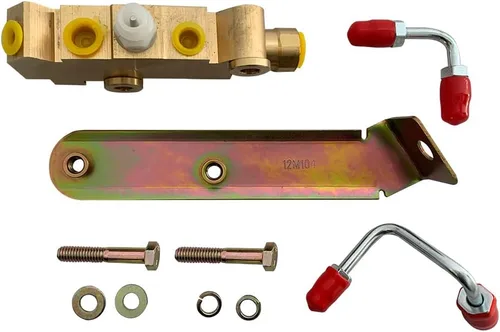 Miniatura 9 de Kit de refuerzo de freno de doble potencia universal de 7" con cilindro maestro de hierro fundido GM de 1" de diámetro, kit de soporte de fuego