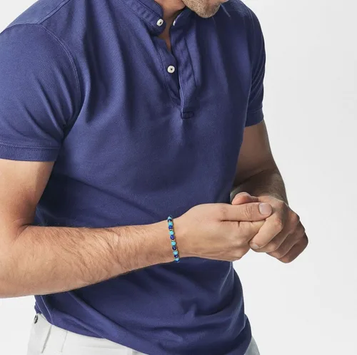 Miniatura 3 de GAVU Pulsera de cuentas de acero inoxidable para hombre
