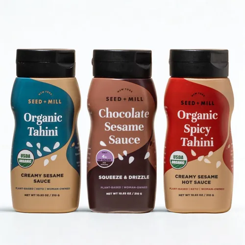 Miniatura 9 de Seed + Mill - Salsa Tahini - Orgánica - Vegana, Kosher, sin OMG, Keto, Paleo, Whole30, sin gluten - Textura suave y sedosa - Ideal en humus, salsas