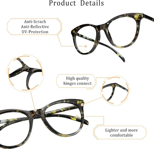 Miniatura 2 de LifeArt Lentes de bloqueo de luz azul, antifatiga ocular, anteojos de lectura para computadora, anteojos de juegos, gafas de TV para mujeres