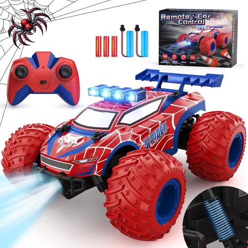 Miniatura 8 de Coche de Control Remoto EpochAir - 20km/h 1:18 Coches RC de Alta Velocidad Todo Terreno con Luz Roja Trasera y Faros y Linternas, 2.4GHz Coche