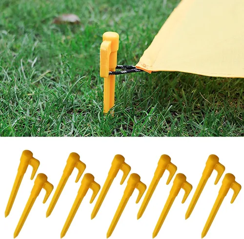 Miniatura 3 de 10 estacas de tienda de campaña para acampar al aire libre, suelo, patio, jardinería, estaca resistente