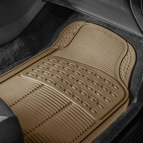 Miniatura 3 de FH Group Alfombrillas de automóvil - Alfombrillas de goma resistentes para autos, ajuste universal completo, alfombrillas automotrices recortables