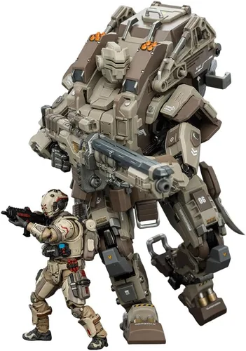 Miniatura 8 de JOYTOY Figuras de acción Serie APOC Iron Vanguard Heavy Assault Mech 1/25 modelo móvil figura coleccionable a partir de 15 años (Iron Vanguard)