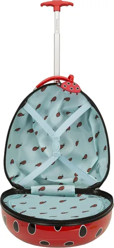 Miniatura 6 de Rockland - Maleta infantil giratoria con exterior rígido de policarbonato, Ladybug), B02-LADYBUG