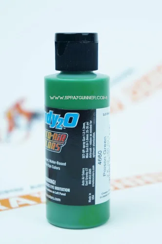 Miniatura 2 de Createx Auto-Air Colors Candy2o Poison Green 4660 pinturas personalizadas a base de agua