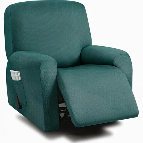 Miniatura 29 de ULTICOR Fundas para Sofá Reclinable de 8 Piezas, Fundas Elásticas de Hilo Teñido para Sofá Reclinable de 3 Cojines, Fundas Deslizables para Sofá