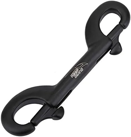 Miniatura 8 de Gancho de buceo, gancho de doble extremo de acero inoxidable para buceo submarino (3.543 in-negro)