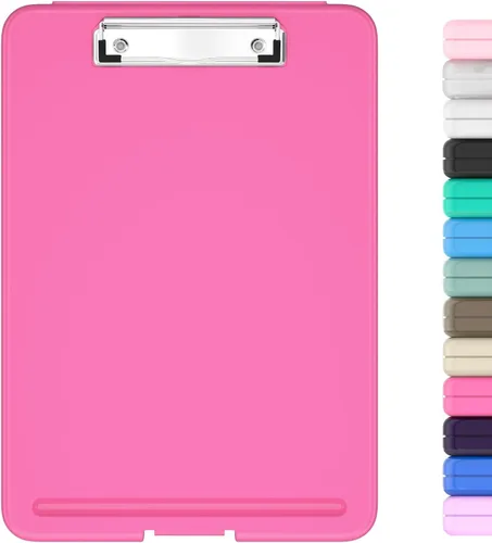 Miniatura 8 de Hongri Portapapeles con almacenamiento, 8.5 x 11 pulgadas, clip de enfermería, plegable para enfermeras, abogados, estudiantes, aula, oficina