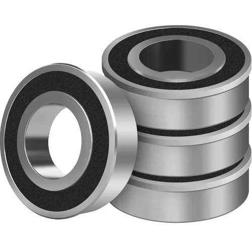 (Paquete de 4) Rodamientos de Acero al Carbono de 5/8" - DI 5/8" x DE 1-3/8" Aplicables para Cortacésped, Carretillas, Carritos y Camiones de Mano -