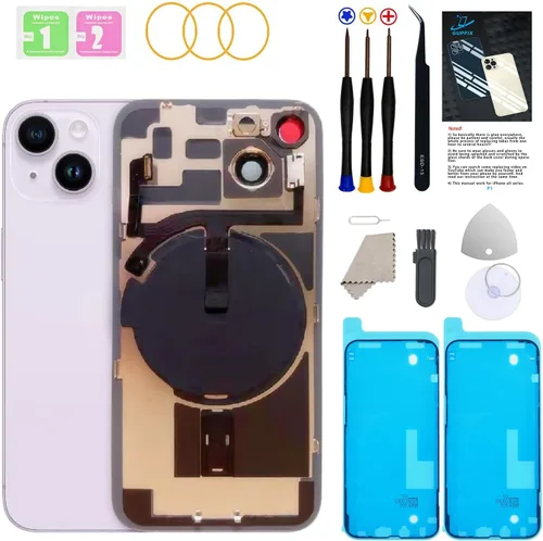 Miniatura 18 de Reemplazo de cristal trasero para iPhone 15Pro Max con herramientas Repir Big Hole OEM Rear Cover Glass Pre-Installed Internal Parts Easier