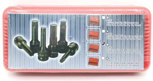 Miniatura 3 de TMAX 9 pc Spline 12 punto 3 pulgadas largo negro impacto Bit Socket Set 1/2 pulgada Square Drive Auto reparación herramienta