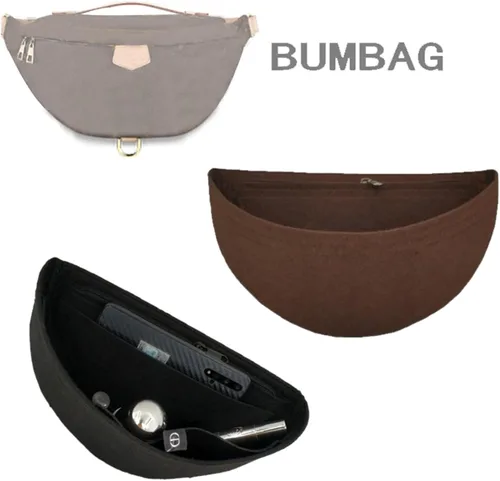 Miniatura 3 de Organizador de monedero Inserto para cintura manga interior BUMBAG Bolsa de almacenamiento Bolsa de almacenamiento2047Marrón oscuro