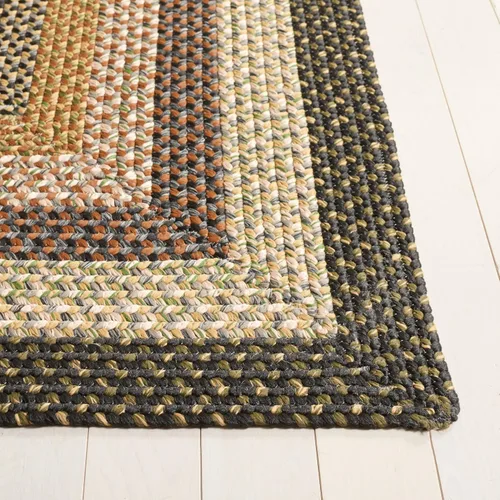 Miniatura 3 de SAFAVIEH Alfombra Lavable Colección Trenzada para Exteriores - 2' x 3', Multicolor, Hecha a Mano y Reversible, No Desprende Pelusa y Fácil