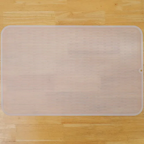Miniatura 113 de MicoYang Alfombrilla de silicona para secado de platos para múltiples usos, fácil de limpiar, ecológica, resistente al calor, alfombrilla