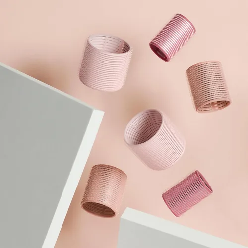 Miniatura 5 de The Hair Edit Pump Up The Volume - Rodillos térmicos de cerámica – 6 rodillos de pelo de agarre automático surtidos con bolsa de almacenamiento