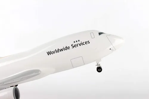 Miniatura 2 de Daron Skymarks Ups 747-400F Kit de construcción de modelo de avión con engranaje escala 1/200, blanco, negro