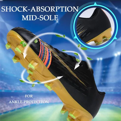 Miniatura 3 de HESBITEUL Zapatos de fútbol para hombre, atléticos, para interiores y exteriores, cómodos, para niños, fútbol americano, zapatos deportivos de alto
